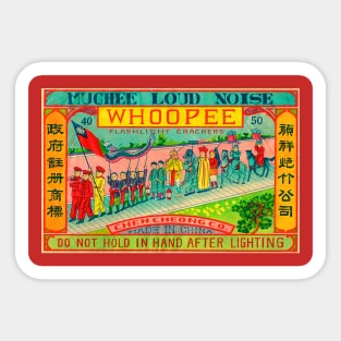 Whoopee Vintage Chinese Firecrackers Sticker